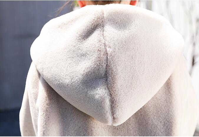 2024 Fashion New Fashion Warm Winter Coat For Women Long Loose Hooded Soft Plush Faux Fur Coat Womens