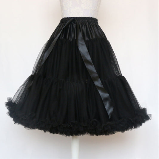 Adult Version Of Extra-long Pure Color Tutu Skirt