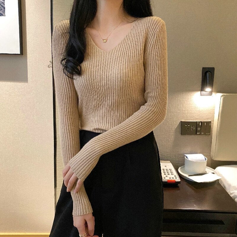 New Winter Sweater Womens Long Sleeve Top Autumn Pullover Fashion Woman Jumpers Korean Style Comfortable Turtleneck Knitwear