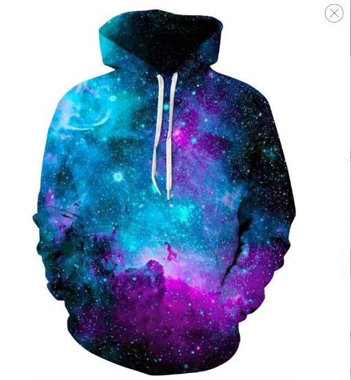 2024 Space Galaxy Sweatshirts For Men/women Hoody 3d Clothing Brand Hood Print Cashmere Nebula Jacket