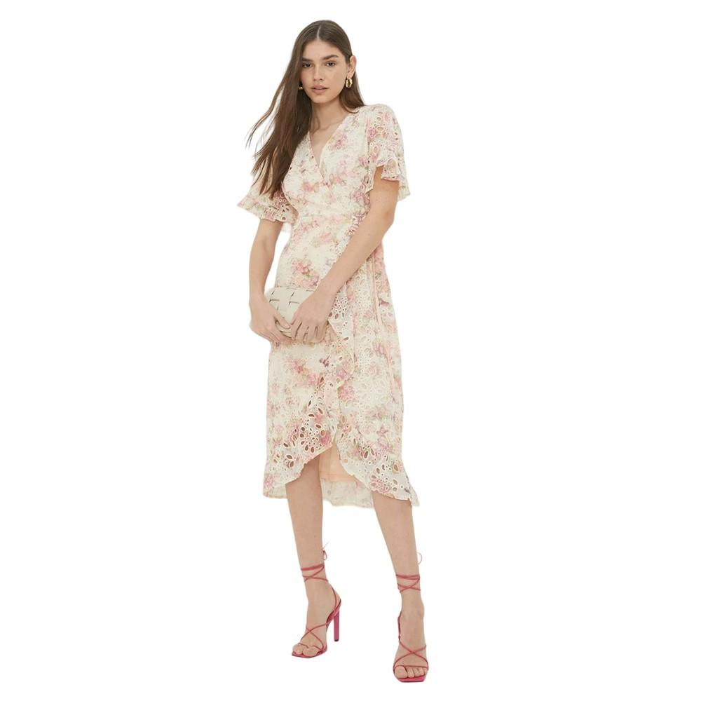 Dorothy Perkins Womens/ladies Ruffled Chiffon Wrap Midi Dress