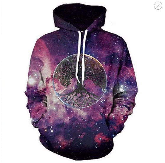 2024 Space Galaxy Sweatshirts For Men/women Hoody 3d Clothing Brand Hood Print Cashmere Nebula Jacket