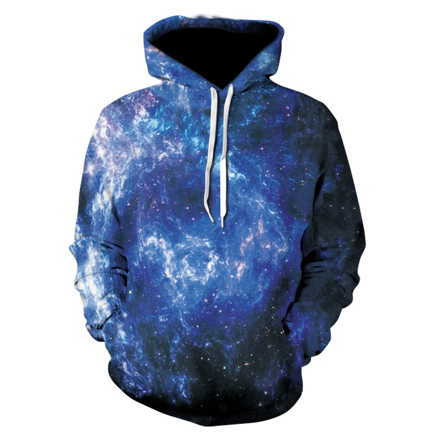 2024 Space Galaxy Sweatshirts For Men/women Hoody 3d Clothing Brand Hood Print Cashmere Nebula Jacket