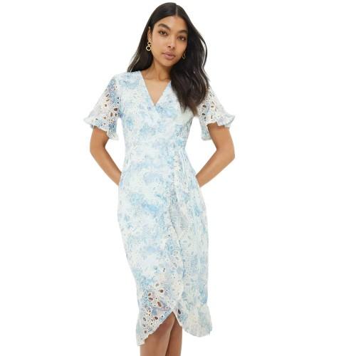 Dorothy Perkins Womens/ladies Ruffled Chiffon Wrap Midi Dress