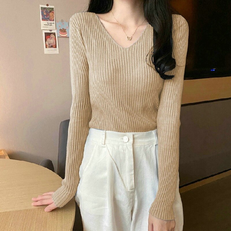 New Winter Sweater Womens Long Sleeve Top Autumn Pullover Fashion Woman Jumpers Korean Style Comfortable Turtleneck Knitwear