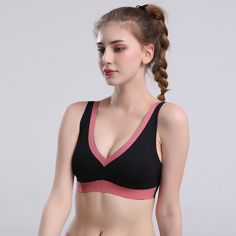 Gobetter Sexy Sports Bras For Women Seamless Bra Push Up Bra Intimates Women Underwear Wire Free Summer Brassiere Lingerie