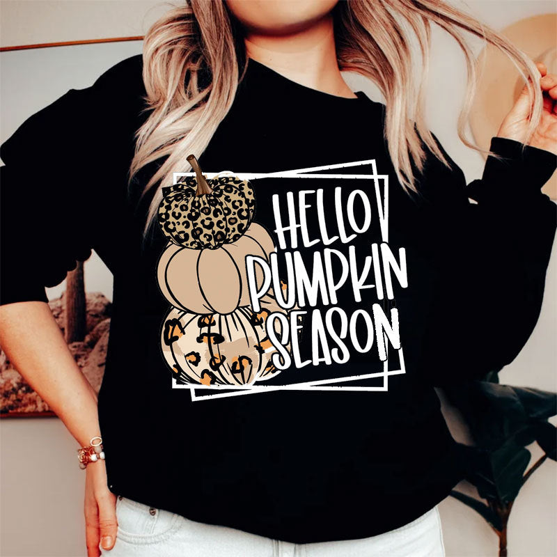 Halloween Printed Sweater Womens Round Neck Long Sleeve