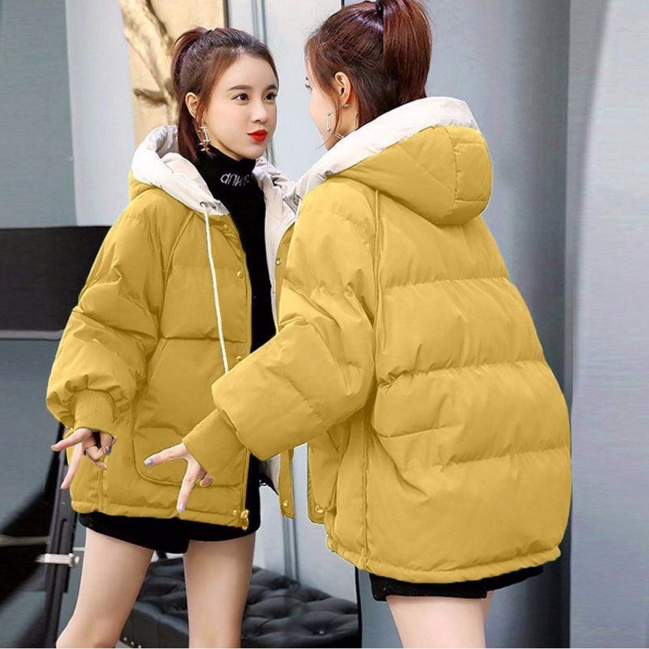 Ani Kang | 2024 New Womens Coats Winter Parkas Jacket Fashion Hooded Bread Service Jackets Thicken Warm Cotton Padded Parka Female Outwear